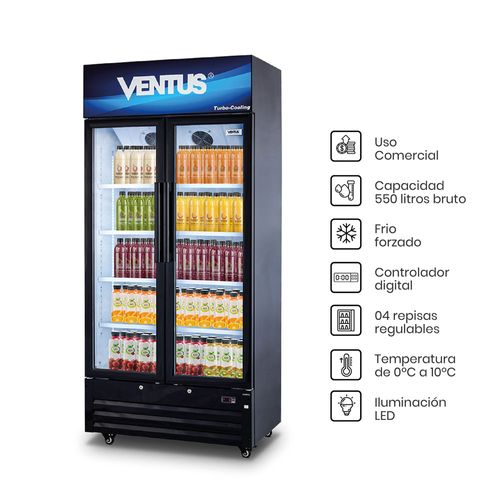 Visicooler Ventus 550LT Turbo Cooling 2 puertas