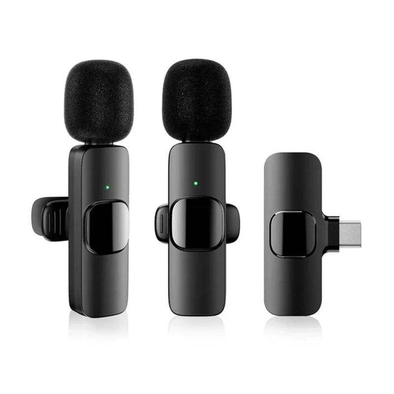 Microfono-Inalambrico-Lavalier-K9-Solapero-2-en1-Entrada-Tipo-C