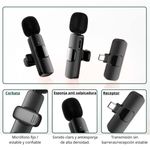 Microfono-Inalambrico-Lavalier-K9-Solapero-2-en1-Entrada-Tipo-C