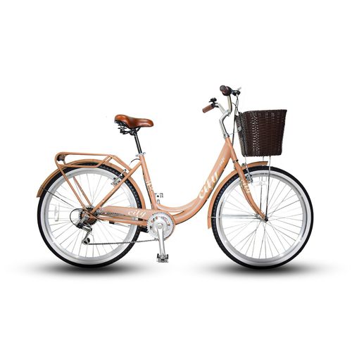 BICICLETA DE PASEO JAFI SELENE 7V ARO 26 MARRON