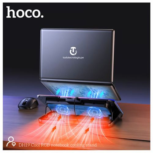 LAPTOP COOLER DH19, Ventilador soporte Hoco