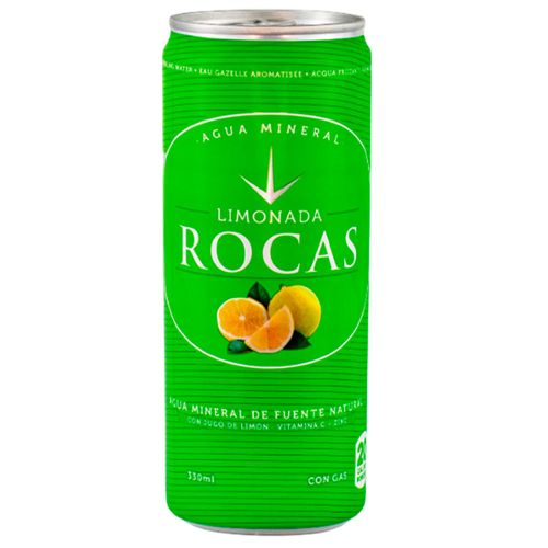 Agua Saborizada ROCAS Limonada Lata 330ml