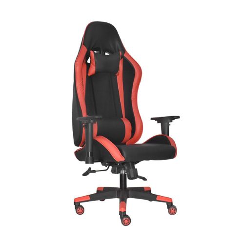 Silla Gamer Leaf Be Negro/Rojo Reclinación 180° Bonno