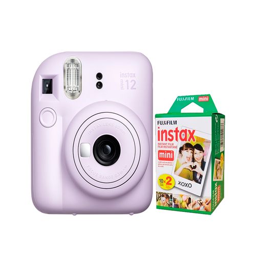 Camara  Fujifilm Instax Mini 12 Lila+Pack de Pelicula x20
