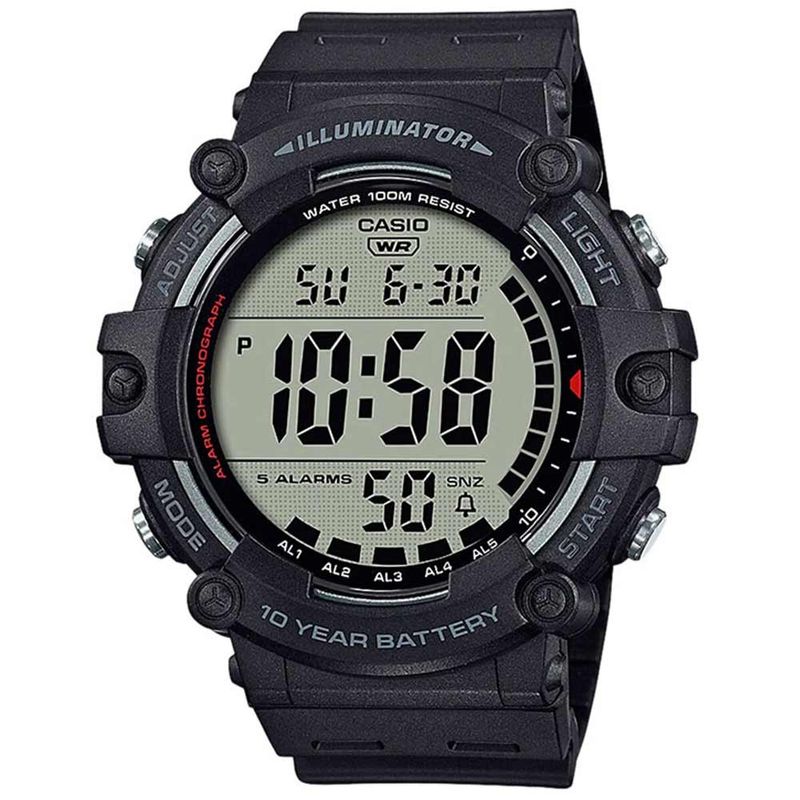 Reloj-Casio-AE-1500WH-1AV-Digital-Cronometro-Alarma-Fecha-Luz-Negro