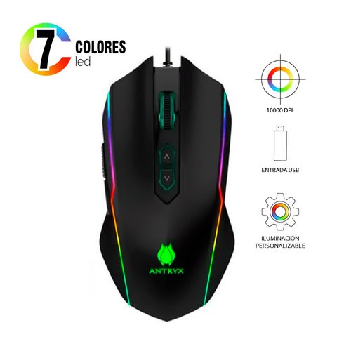 Mouse Gamer Antryx Chrome Storm Havok Negro