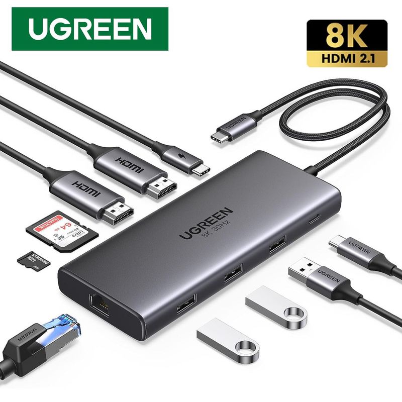 Adaptador-Tipo-C-10-En-1-Multiport-Hub-Estacion-Lan-Hdmi-8K-4k-ugreen