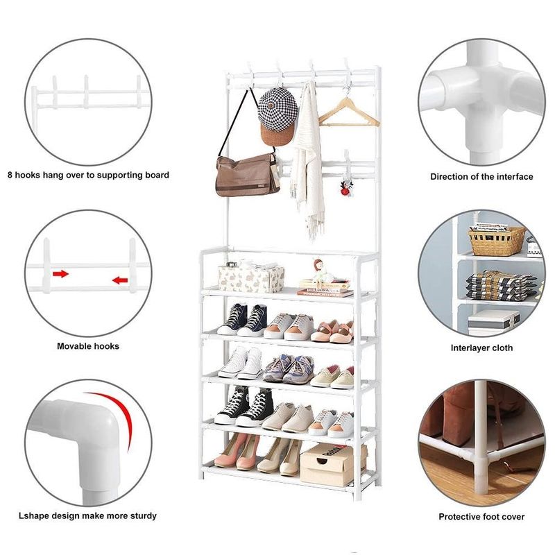 Zapatera-de-5-niveles-Organizador-de-calzados---Blanco