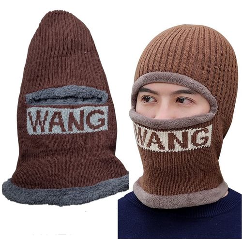 Gorra con cuellera pasamontaña Wong - Marrón