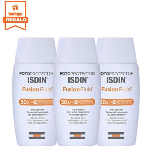 Trio Fotoprotector ISDIN Fusión Fluid SPF50 + 50ml