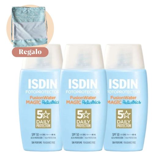 TRIO FOTOPROTECTOR ISDIN PEDIATRICO FUSION WATER 50+ X 50 ML