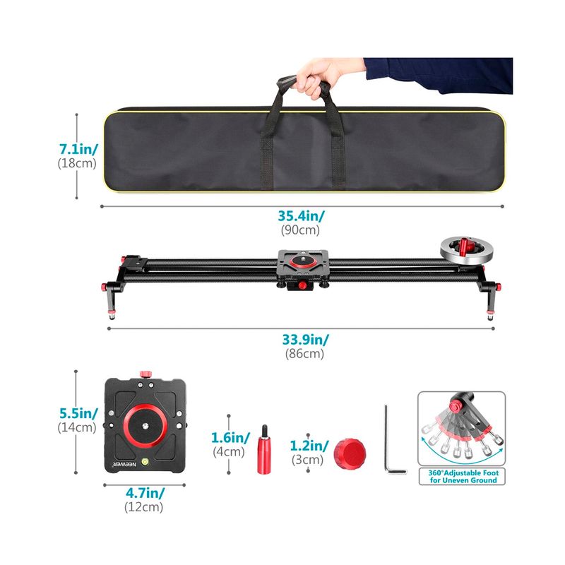 Slider-Neewer-80cm-Fibra-de-Carbono---Manual-