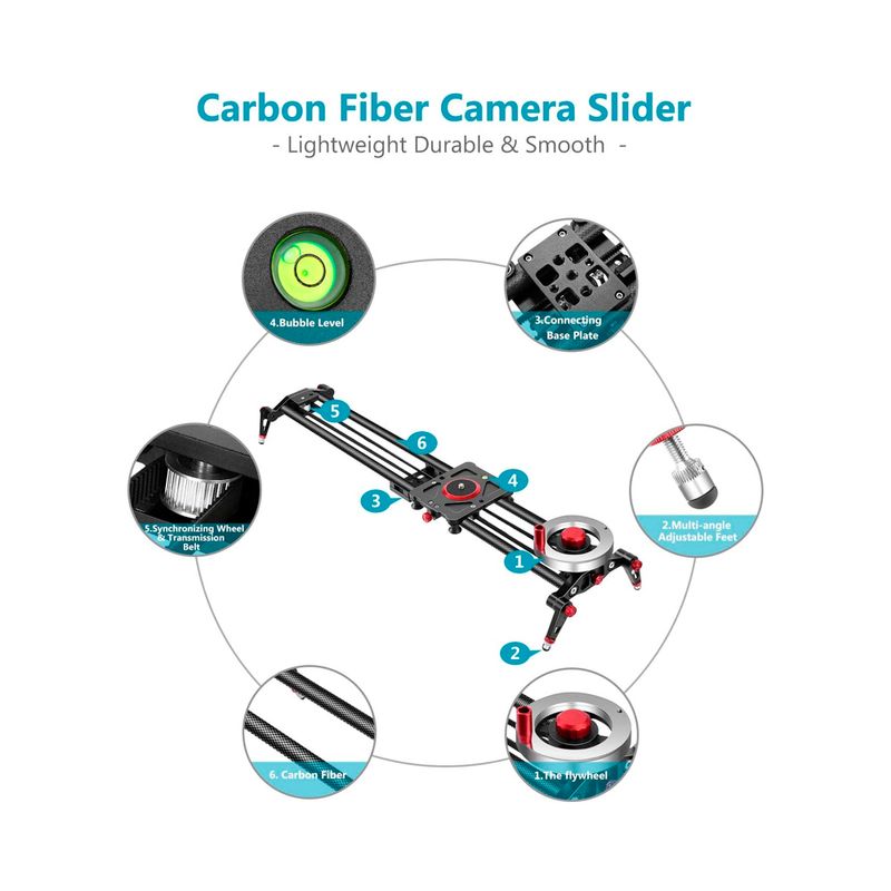Slider-Neewer-80cm-Fibra-de-Carbono---Manual-