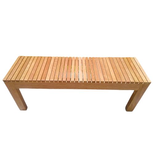 Banca Largo Silla Terraza Terracota En Madera Natural 150 cm de largo