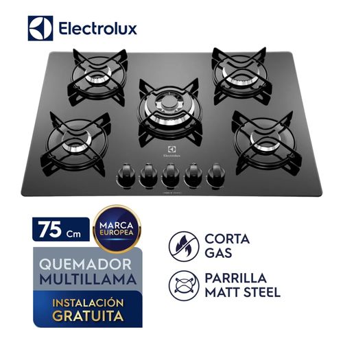 Encimera Empotrable a Gas 5 Quemadores Electrolux ETGZ30T0EPUB