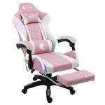 Silla-Gamer-Ergonomica-Dreizt-Shine-RGB-Series-Rosado-Luces-con-Posapies-Reclinable