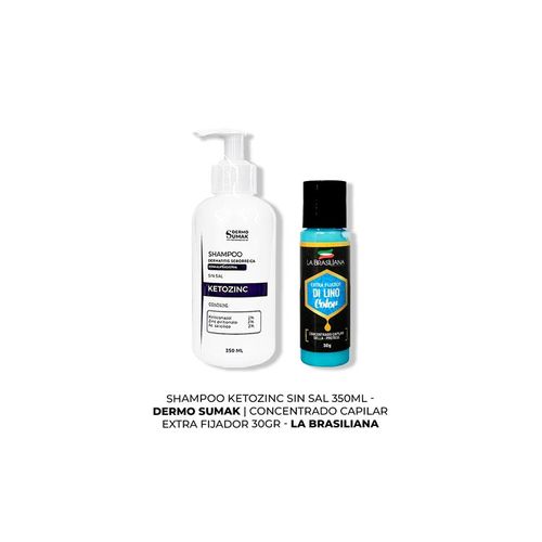 SHAMPOO KETOZINC 350ML + CONCENTRADO CAPILAR EXTRA FIJADOR 30GR