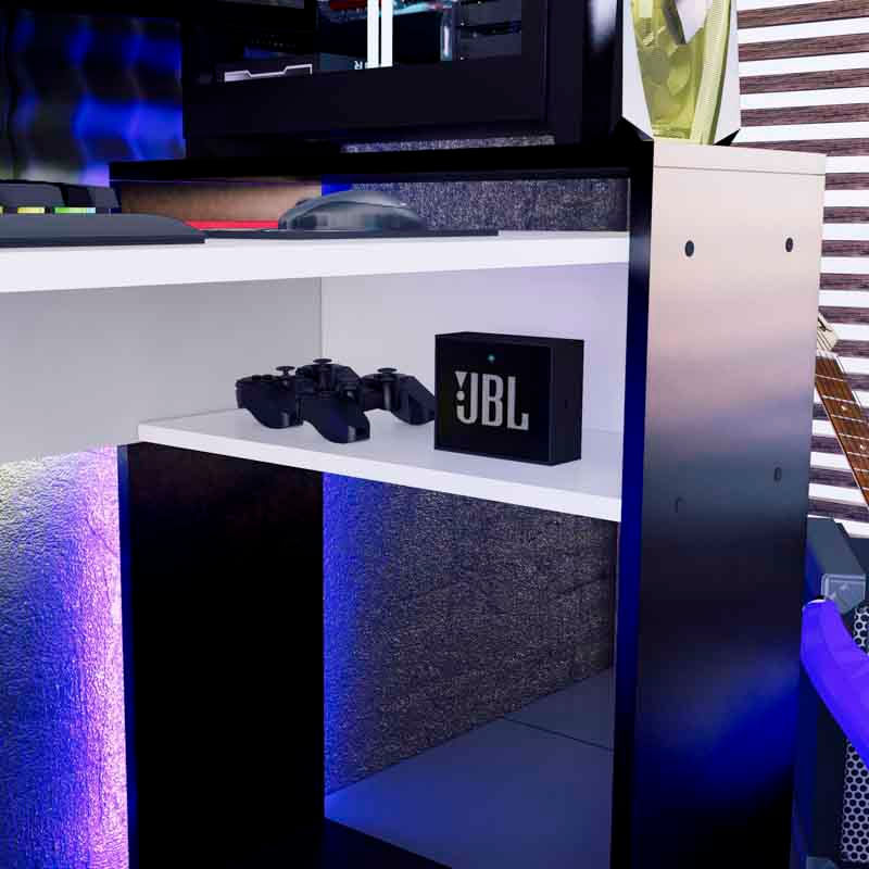 Escritorio-Gamer-NR-04-180cm-Movenda-Negro-con-Blanco
