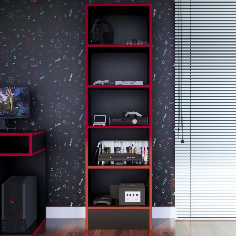 Estante-Gamer-NR-01-177x52cm-Negro--Rojo