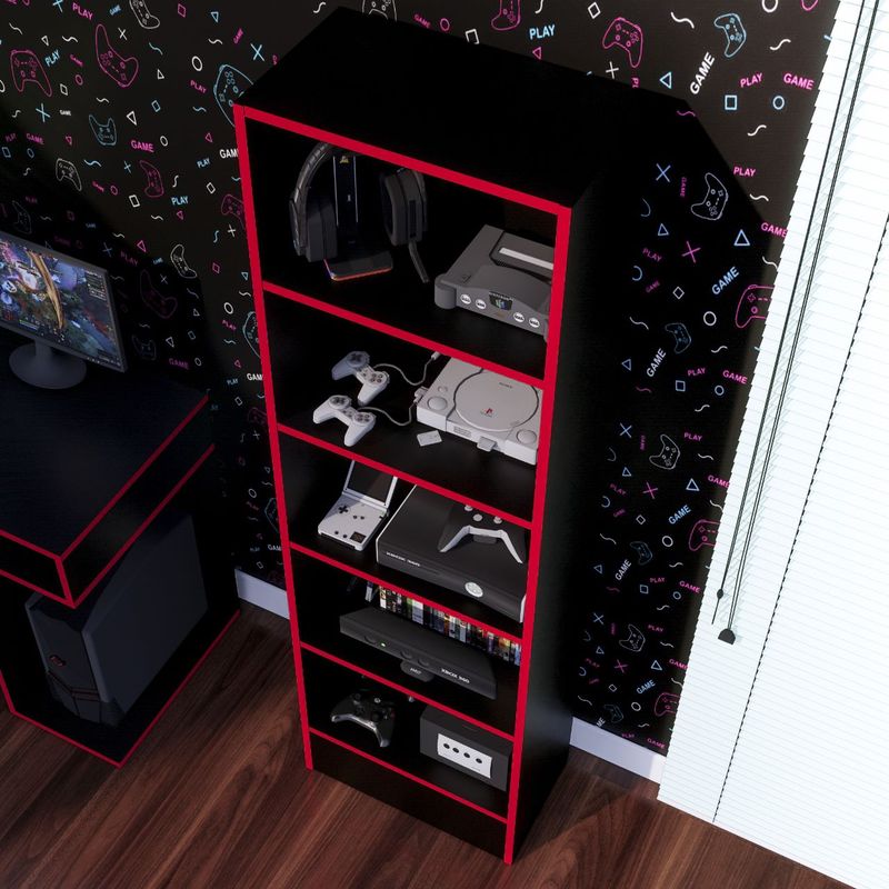 Estante-Gamer-NR-01-177x52cm-Negro--Rojo