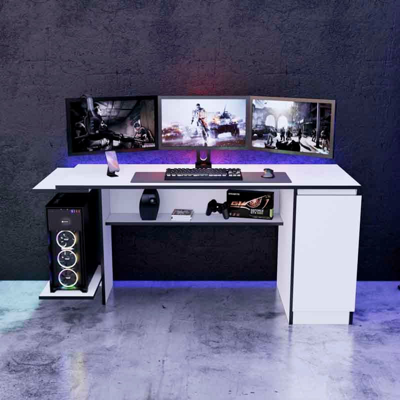 Escritorio-Gamer-NR-02-140cm-1-Puerta-Movenda-Blanco