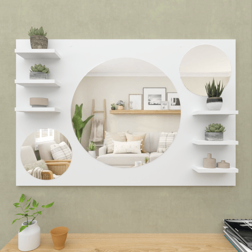 Espejo Decorativo 120x80cm con Repisas Kore Movenda