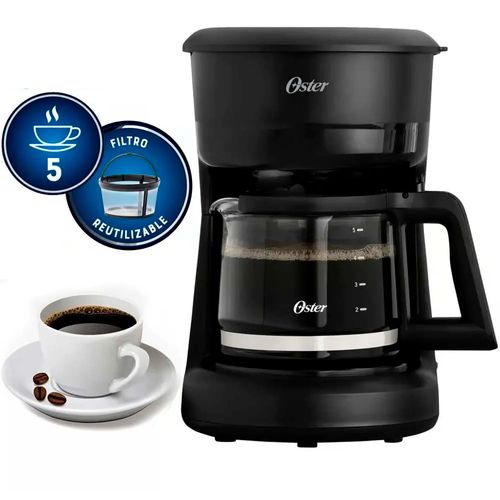 Cafetera Oster 5 Tazas con Filtro Reutilizable BVSTDCS51B