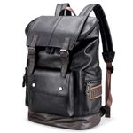 Mochila-Hombre-Cuero-PU-0120-Viaje-Laptop-Negro