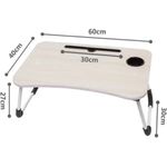 Mesa-plegable-portatil-para-Laptop-con-Ranura-y-Posavasos-Rosado