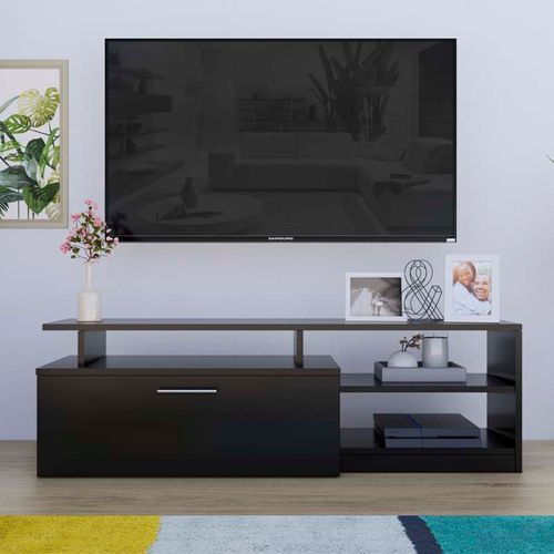 Mesa de TV Canoas 55" 1 Puerta Movenda Negro