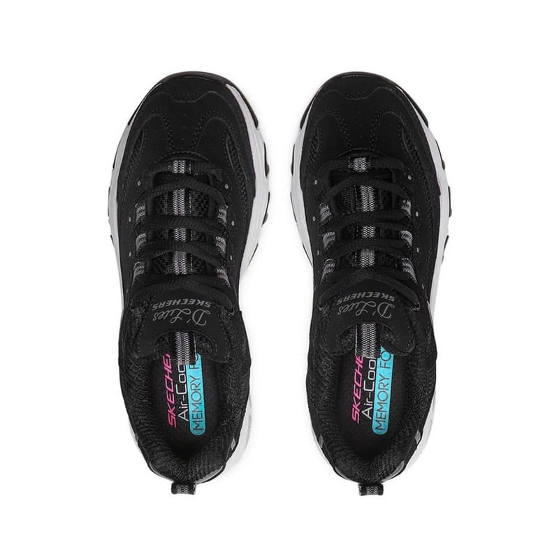 Zapatillas-Para-Mujer-Urbanas-Skechers-D-Lites-11930BLK-Negro-55