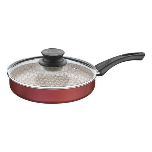 SARTEN TRAMONTINA ANTIADHERENTE CON TAPA 24 CM DE DIAMETRO