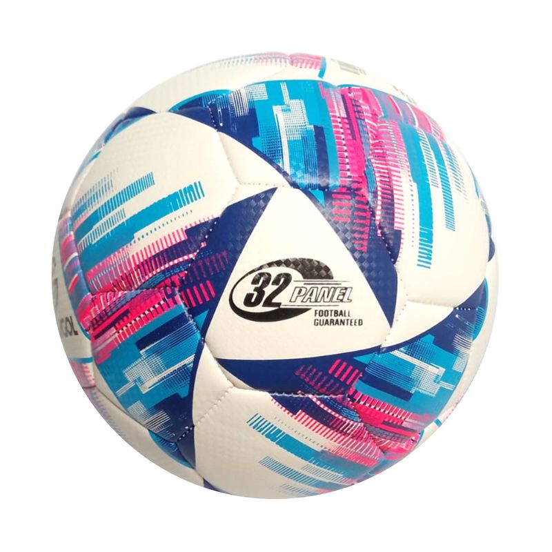PELOTA-PARA-FUTBOL-TALLA--5-CUERO-PVC-FOAM-35MM-SHOWGOL-CELESTE