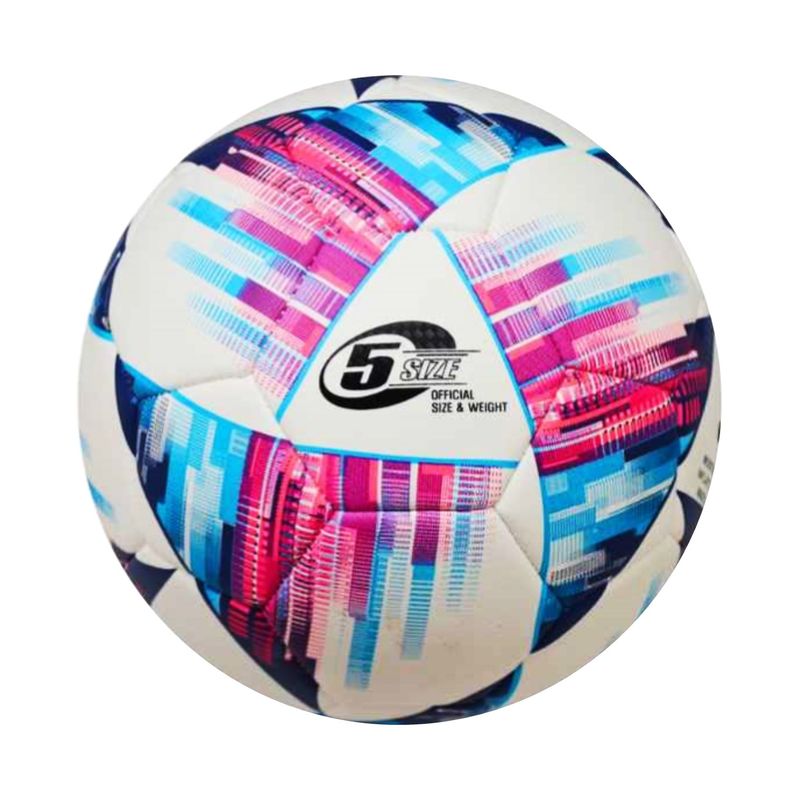 PELOTA-PARA-FUTBOL-TALLA--5-CUERO-PVC-FOAM-35MM-SHOWGOL-CELESTE