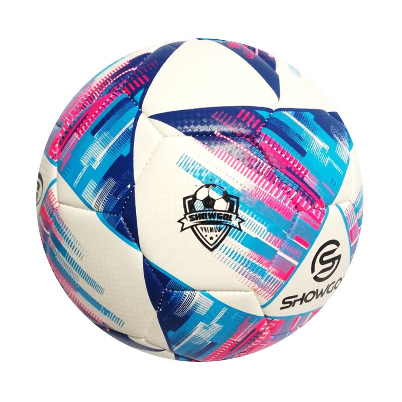 PELOTA-PARA-FUTBOL-TALLA--5-CUERO-PVC-FOAM-35MM-SHOWGOL-CELESTE