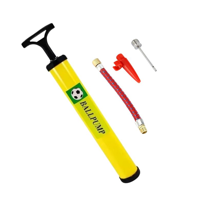 INFLADOR-BOMBA-DE-MANO-28CM-BALLPUMP-AMARILLO