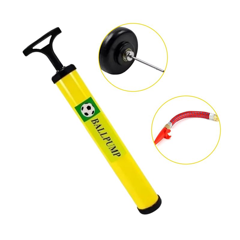 INFLADOR-BOMBA-DE-MANO-28CM-BALLPUMP-AMARILLO