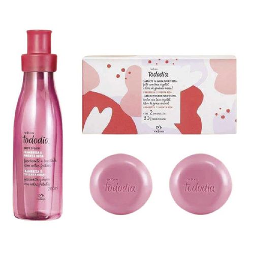 Set Tododia Natura Body Splash Frambuesa y Pimienta Rosa