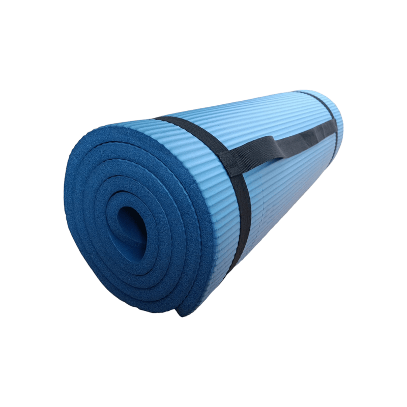 Colchoneta-Yoga-Mat-Gruesa-15-Mm-Premium---Bolso---Sujedor-BLUE