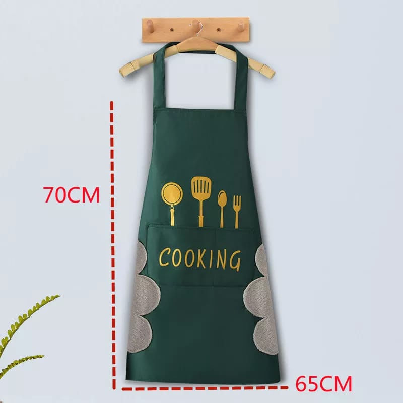 Mandil-Delantal-de-cocina-impermeable-con-secador