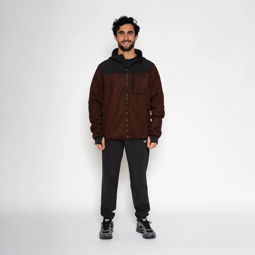 Casaca Deportiva Reebok Hombre Texured Fleece Jkt Omrb1511M Marron