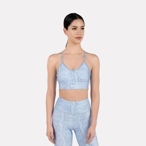 Top Deportivo Reebok Mujer Id Train Aop Bra 100215228 Azul