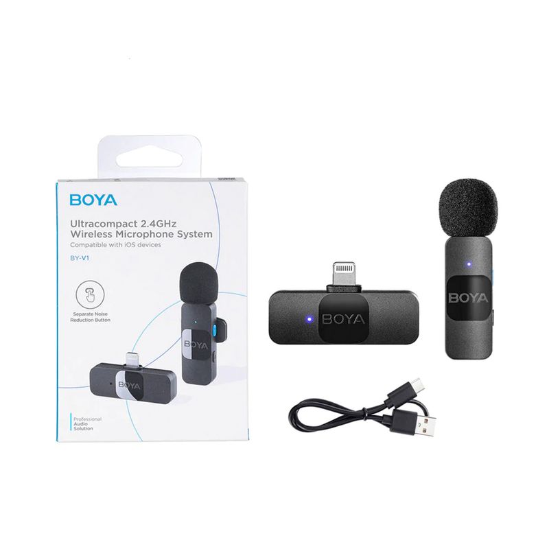 Microfono-BOYA-BY-V1-–-Wireless-–-para-dispositivos-Lightning-IOS