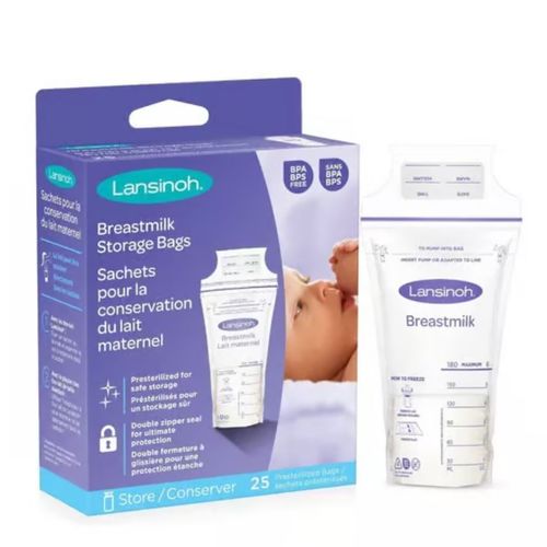 BOLSA ALMACENAMIENTO LECHE MATERNA LANSINOH 25 UNID