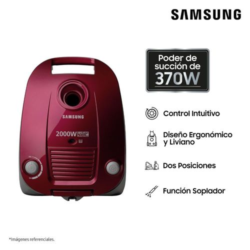 Aspiradora Samsung Dust Blowing Con 2000 W Vino Rubí VCC4190V3E/XZS