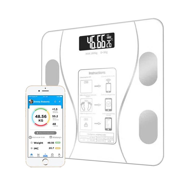 Balanza-Digital-Bluetooth-180-kg-Color-Negro