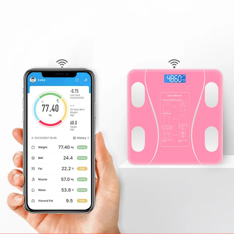 Balanza-Digital-Bluetooth-180-kg-Color-Rosa