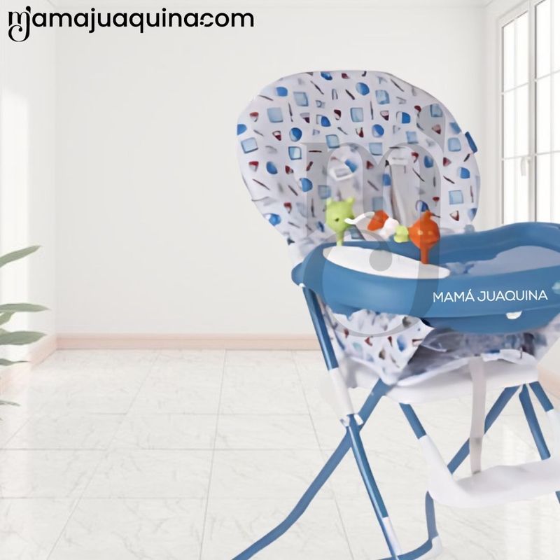 Silla-de-Comer-«SICKY»-con-Bandeja-Removible---Azul