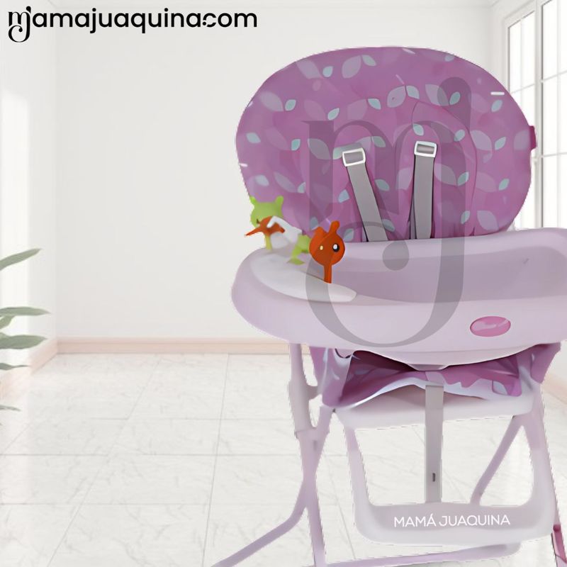 Silla-de-Comer-«SICKY»-con-Bandeja-Removible---Morado