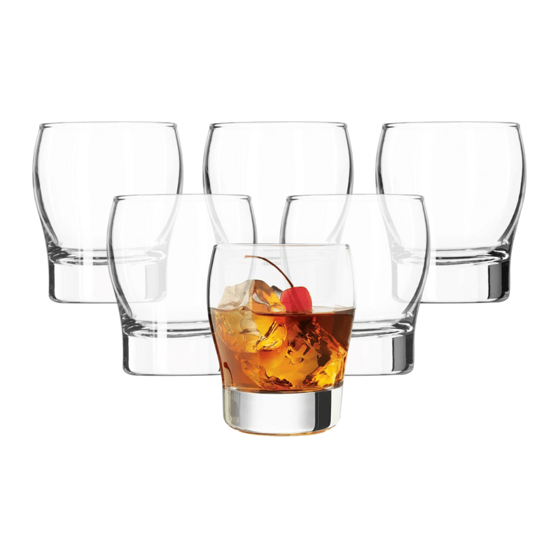 Set-de-6-Vasos-Estilo-Curvo-de-Vidrio-230-ml